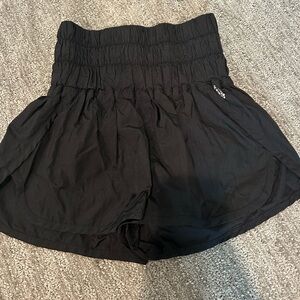 Free people movement black way home shorts